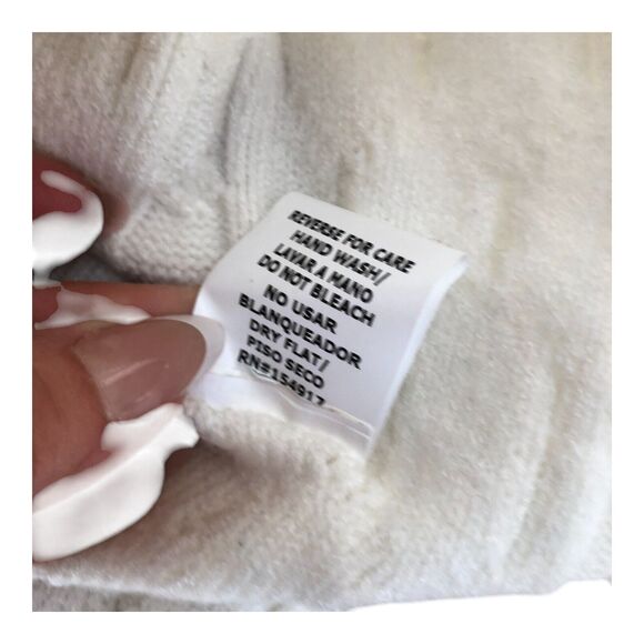 Vine & Love Drop Shoulder Cozy Winter Long Sleeve V-Neck Cross Front Sweater M - Picture 6 of 12